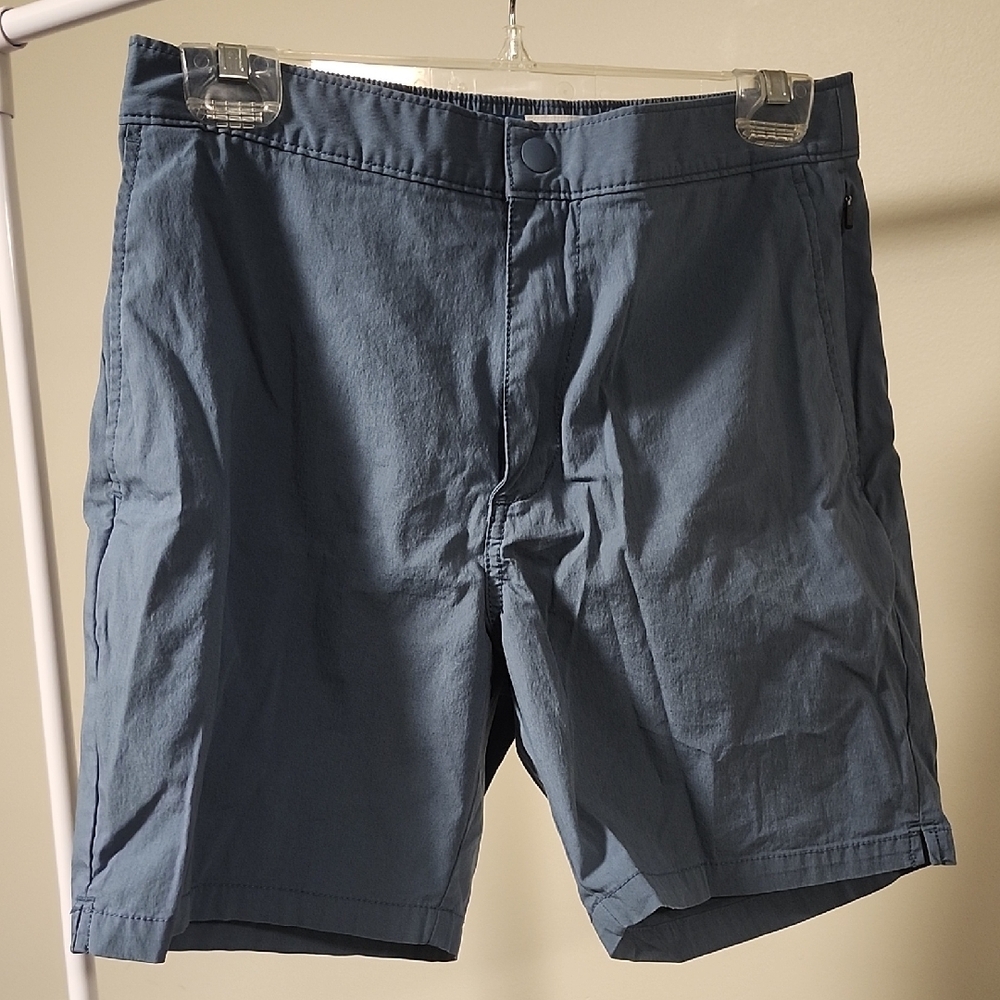 Old Navy Men's Slate Blue Flat Front Shorts
